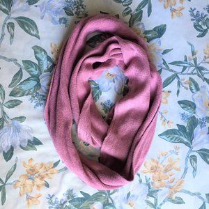 Soft Rose Pink Long Infinity Scarf